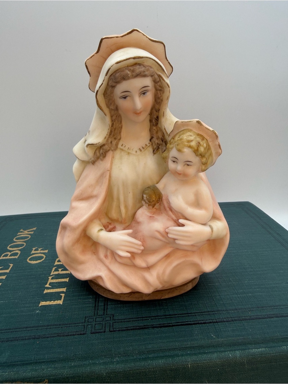 Vintage Madonna & Child 5"T Figurine Tilso Porcelain Handpainted